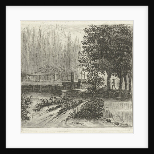 A boy runs along the water to allow a lock by Louis Bernard Coclers