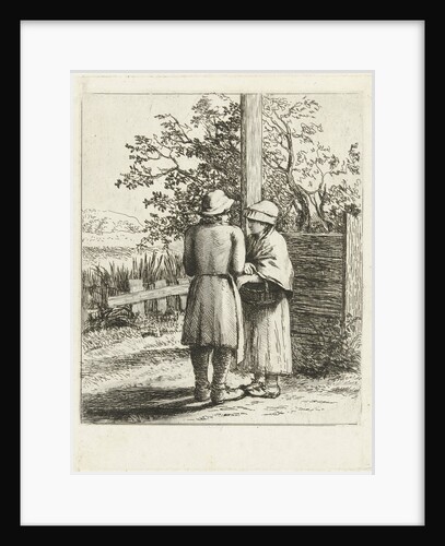 Man and woman talking by Louis Bernard Coclers