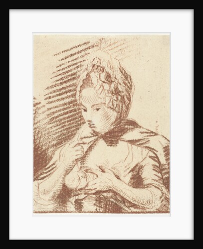 Young mother feeding her child with bottle by Louis Bernard Coclers