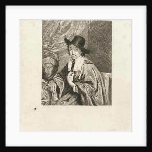 Portrait of the painter Adriaen van Ostade by Adriaen van Ostade