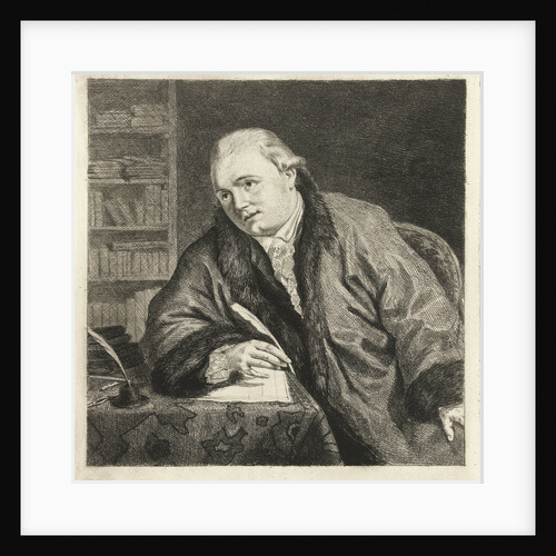 Portrait of the composer and etcher Johan Antoni Kauclitz Colizzi by Louis Bernard Coclers