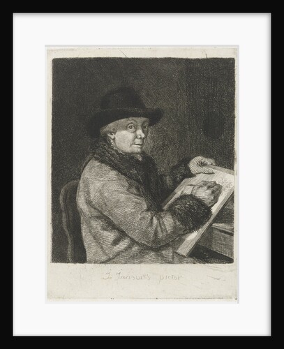 Portrait of the artist John Janson, characteristic by Louis Bernard Coclers