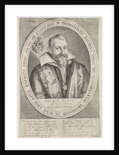 Portrait of Dominicus Baudius by Johannes Woverius