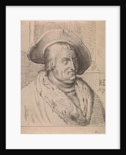 Portrait of an old man with hat by Claes Jansz. Visscher II