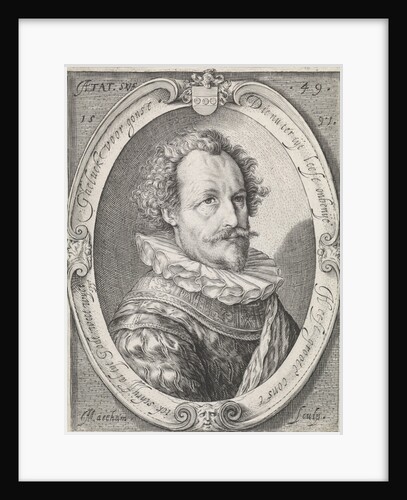 Portrait of an unknown man at the age of 49 by Jacob Matham