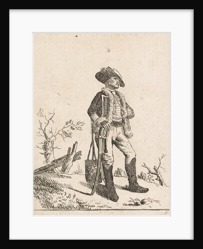 Landscape with a soldier by Carel Webbers