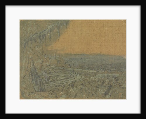 Landscape with Spruce branch by Hercules Segers