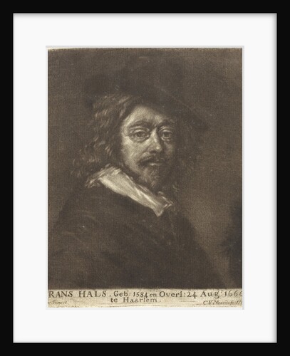 Portrait of Frans Hals with a hat by Workshop of Cornelis van Noorde
