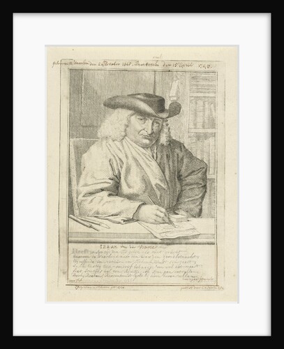 Portrait of Isaac Vincentszoon van der Vinne by Tako Hajo Jelgersma