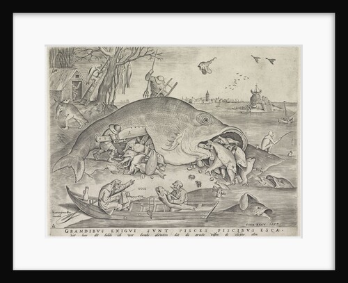 Big fish eat small fish by Hieronymus Cock