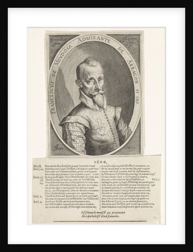 Portrait Francisco Hurtado de Mendoza by Jacob Matham