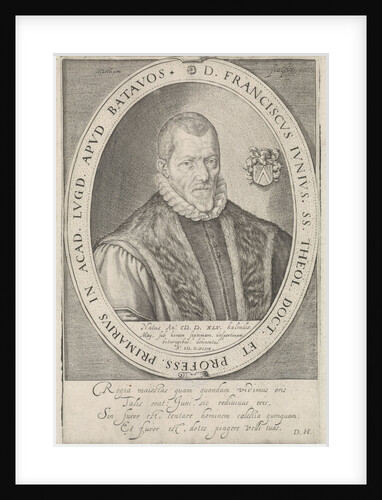 Portrait of Francis Junius by Daniël Heinsius