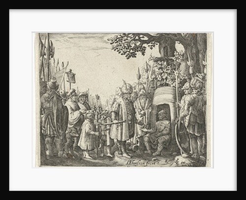 Alexander the Great and Diogenes by Claes Jansz. Visscher II