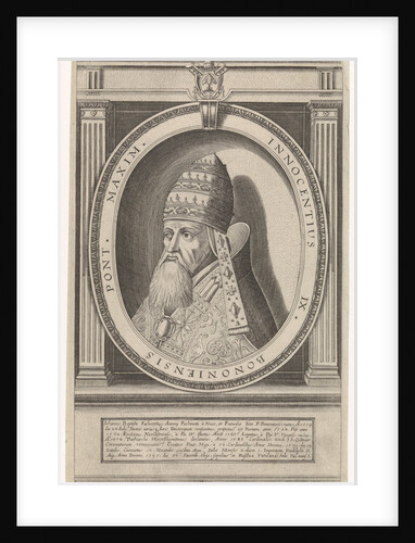 Portrait of Pope Innocent IX dressed in papal robes by Friedrich van Hulsen