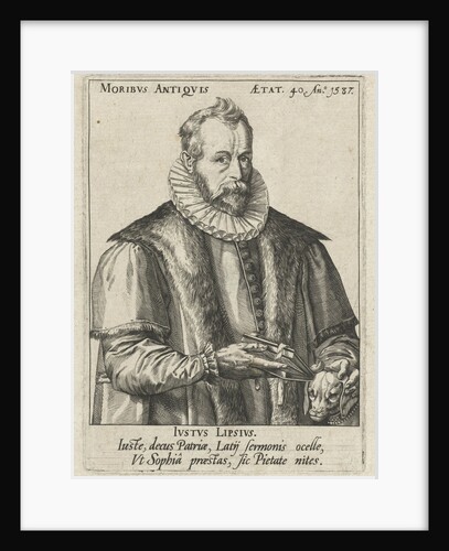 Portrait of Justus Lipsius by Hendrick Goltzius
