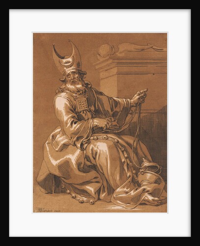 Aaron sitting at the Ark of the Covenant by Anonymous