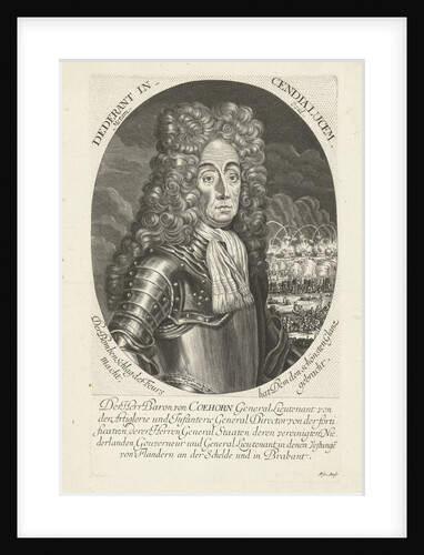 Portrait of Baron Menno van Coehoorn by Cornelis Apeus