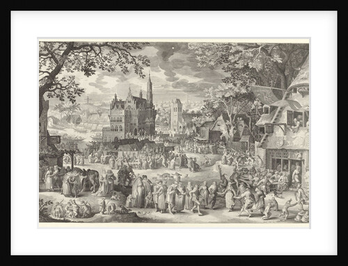 Farmer Fair for venture on square by Boëtius Adamsz. Bolswert