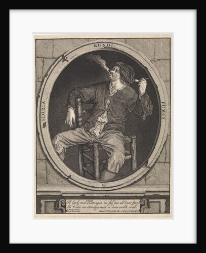 Smoking farmer with pipe by Willem de Broen