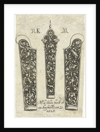 Three knife handles by Michiel le Blon