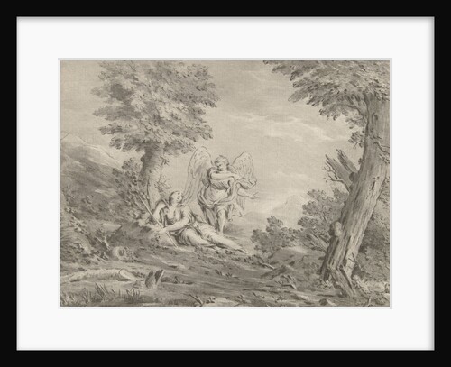 Hagar in the desert by Eustache Lesueur