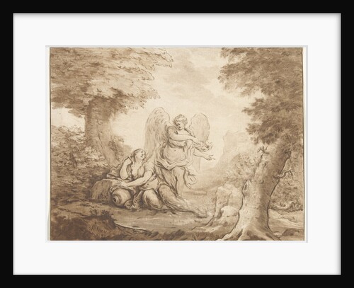 Hagar in the desert by Eustache Lesueur