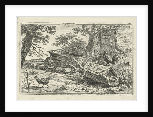 Two wheelbarrows by Hermanus Fock