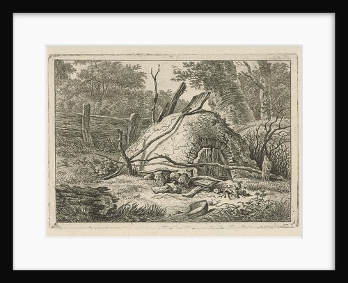 Oven with shovel by Hermanus Fock