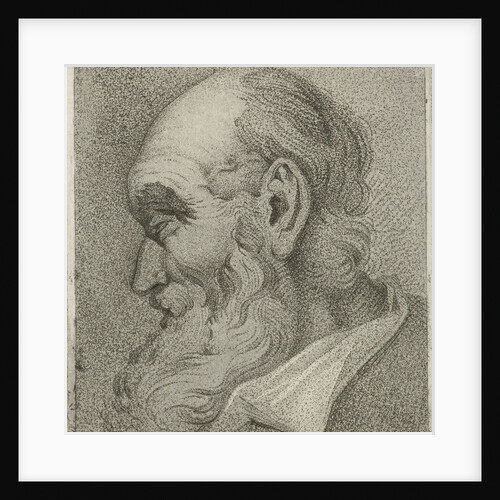 Portrait of an old man in profile by Hermanus Fock