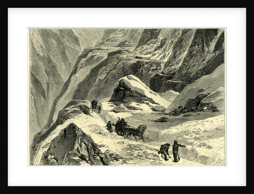 Crossing an Alpine Pass in Winter Switzerland by Anonymous