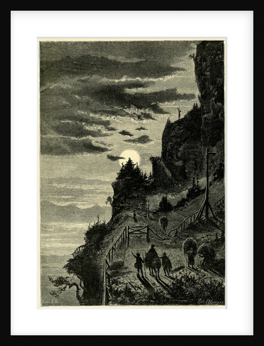 Night Ascent of the Rigi Switzerland by Anonymous