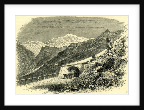 Avalanche Gallery on the Simplon Switzerland by Anonymous