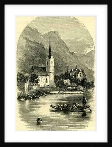 On the Lake of Lucerne Switzerland by Anonymous
