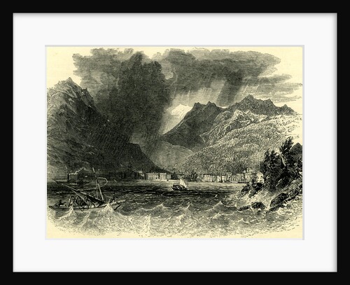 Storm on Lake Como Italy by Anonymous