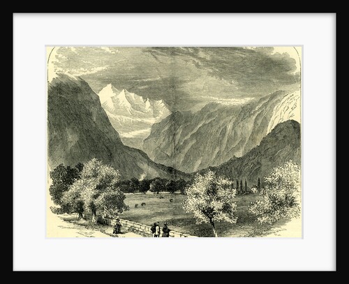 The Jungfrau from Interlachen Switzerland by Anonymous
