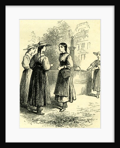 Costume of Swiss Girls Switzerland by Anonymous