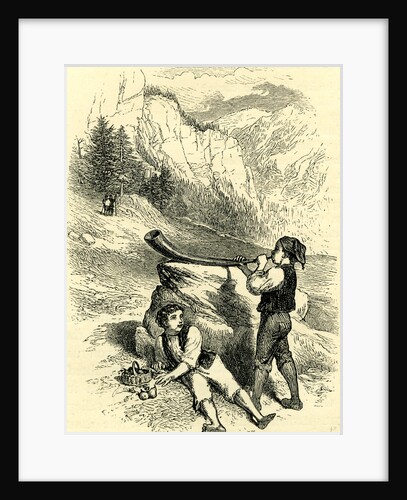 Fruit Seller and Horn Blower Switzerland by Anonymous