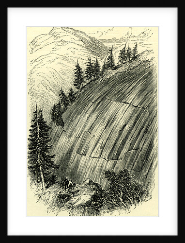 Rocks Polished by Old Glaciers Switzerland by Anonymous