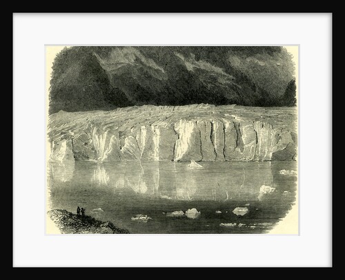 The Marjelen Lake and Ice-Cliffs of the Aletsch Glacier Switzerland by Anonymous