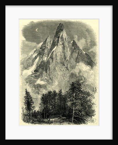 The Aiguille De Dru from Near the Montanvert Switzerland by Anonymous