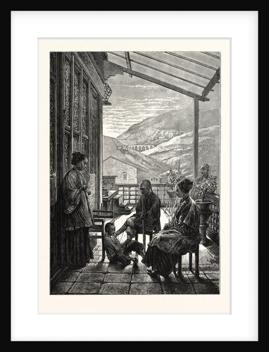 After Dinner: A Family Scene in China by Anonymous