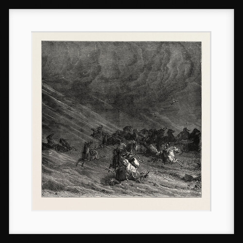 A Sandstorm in the Desert, China by Anonymous