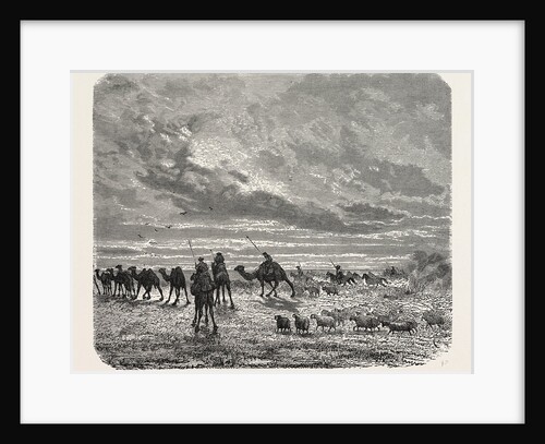 A Mongol Camp on the Move by Anonymous