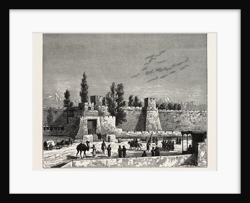 Gate of the Fort of Tangy-Shahr, Five Miles from Kashgar, Eastern Turkestan by Anonymous