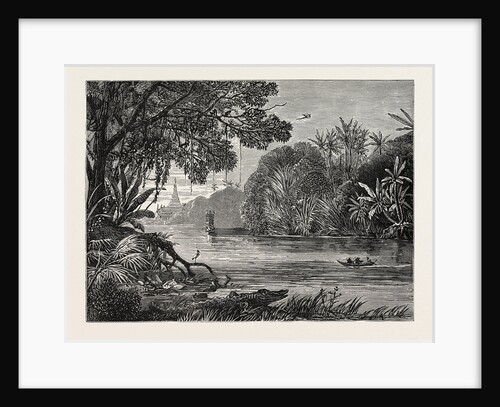 View on the River Irrawaddy, Burmah by Anonymous