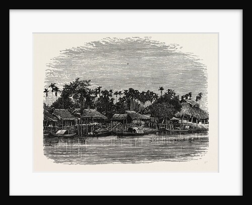 View on the Banks of the Mesap, Cambodia. by Anonymous