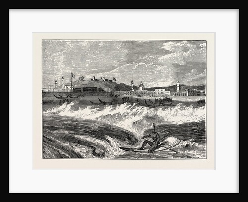 A Katamaran in the Surf Before Madras. by Anonymous