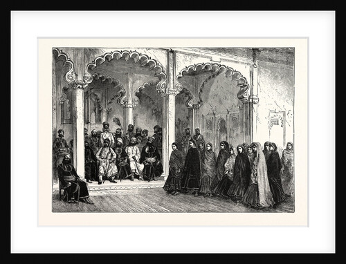 Nautch, or Dancing Girls, at the Court of the Rana of Oodeypore, India by Anonymous
