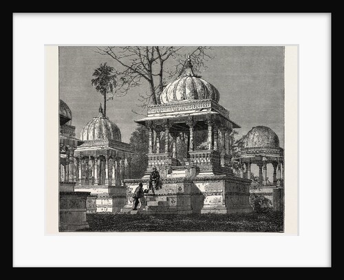 The Exterior of the Cemetery of Mara Sati, at Ahar, Near Oodeypore, India by Anonymous