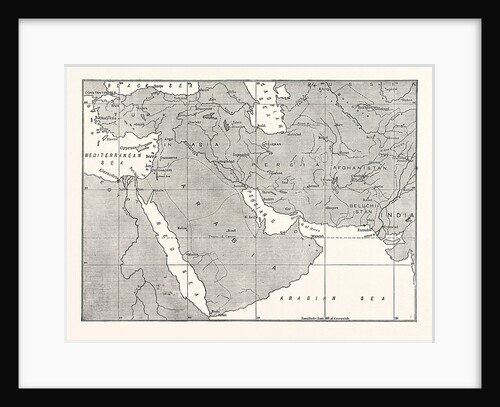 Map of Central Asia, Persia, Arabia, and Turkey in Asia by Anonymous